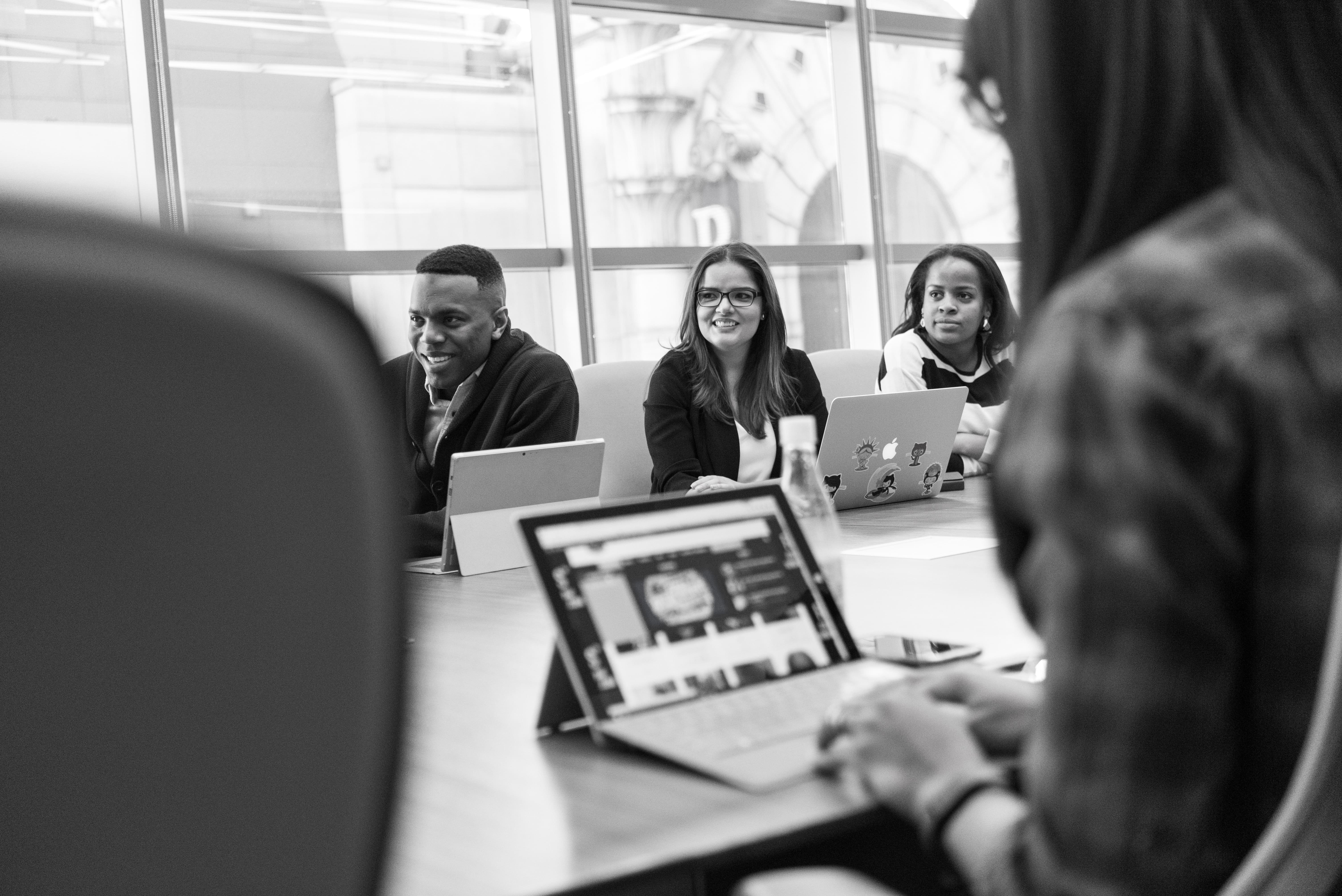 Image of a meeting in a conference room