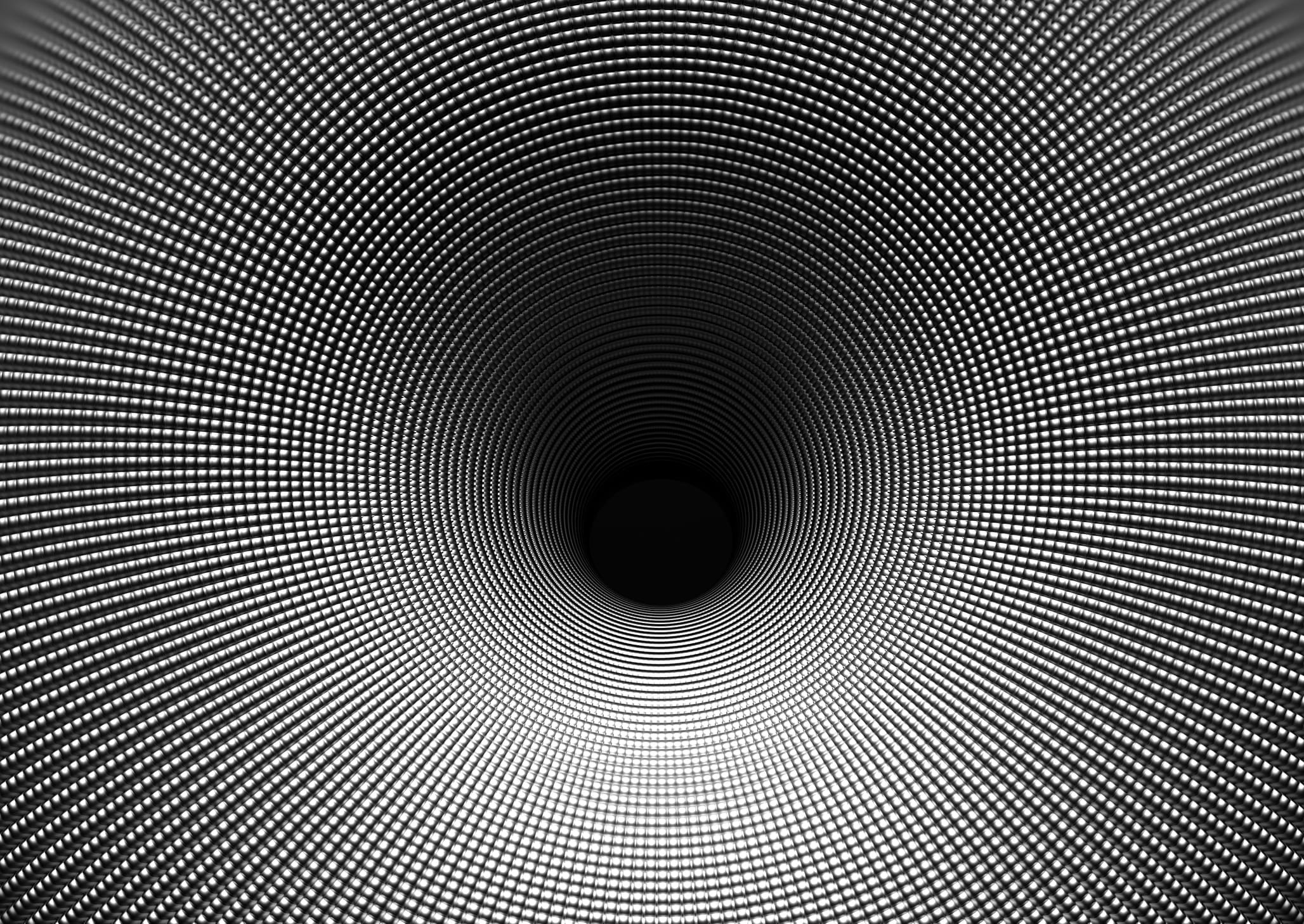3d black hole or funnel